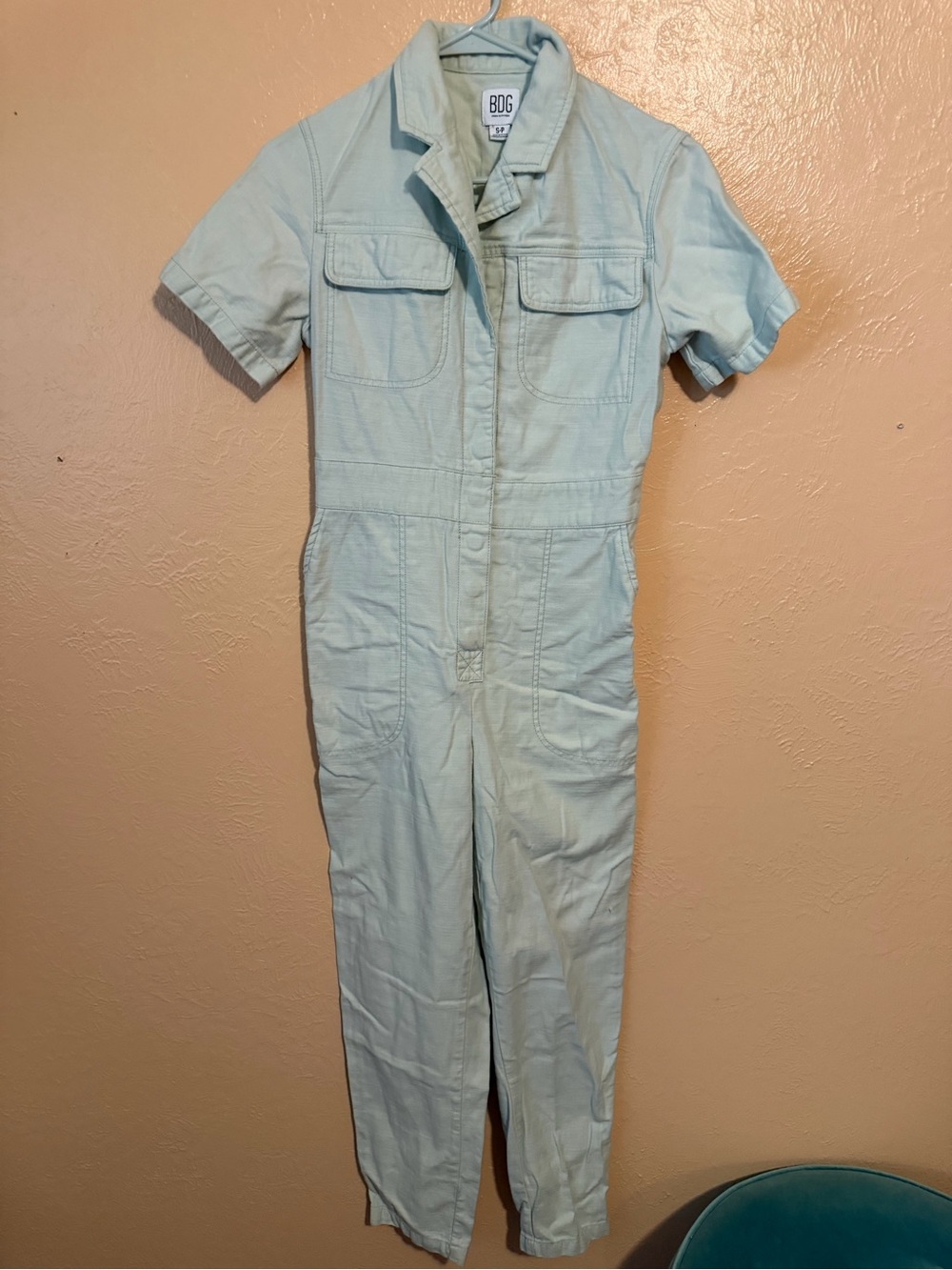 BDG Light Mint Green One-Piece Jumpsuit